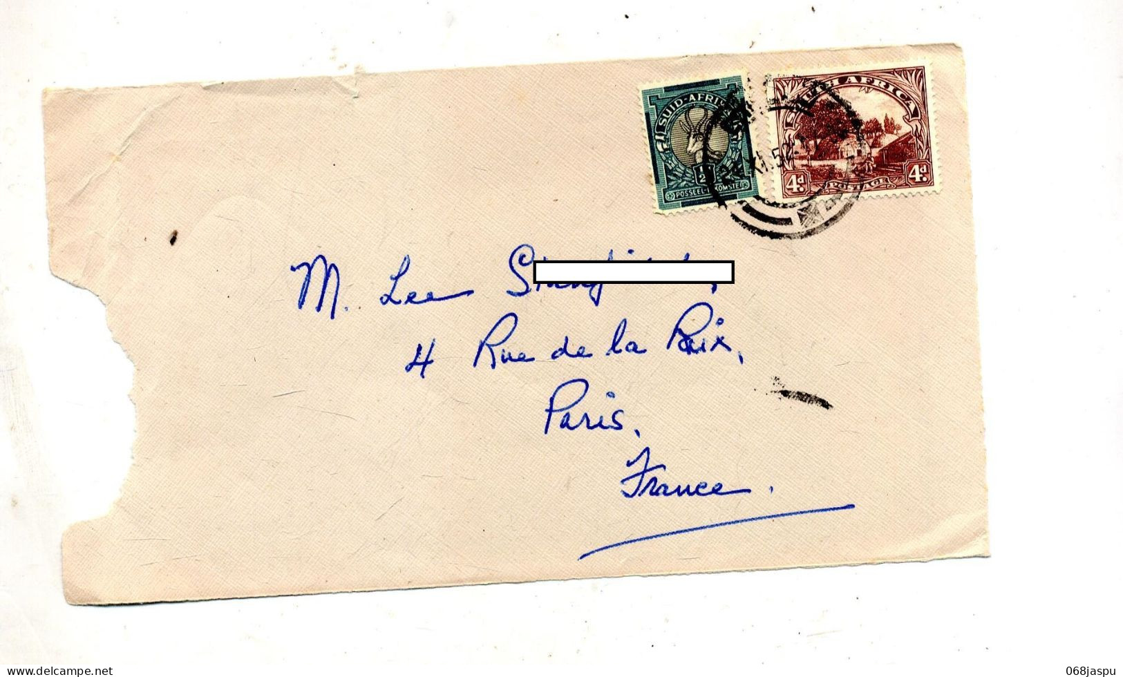 Devant De Lettre Cachet Sur Gazelle Case - Storia Postale