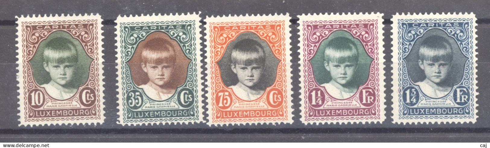 Luxembourg  :  Mi  213-17  * - Unused Stamps