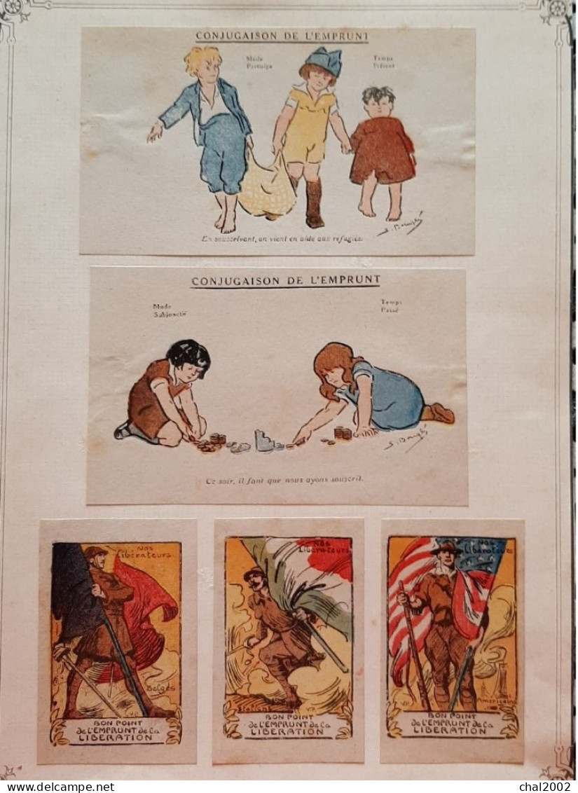 Conjugaison De L'emprunt   Page 3et4  1914 1914 - Vignettes Militaires
