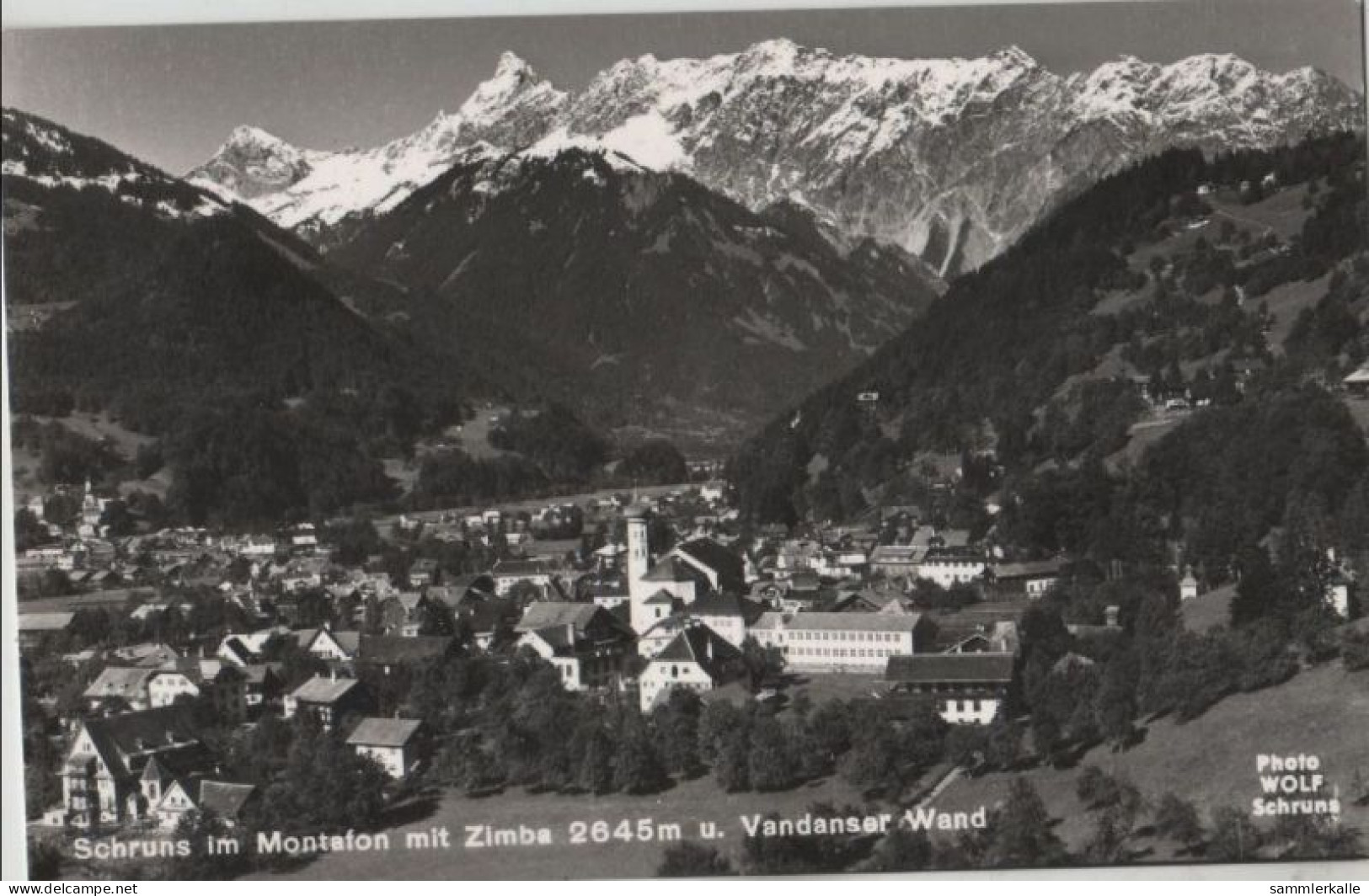 71451 - Österreich - Schruns - Im Montafon Mit Zimbs - Ca. 1960 - Schruns