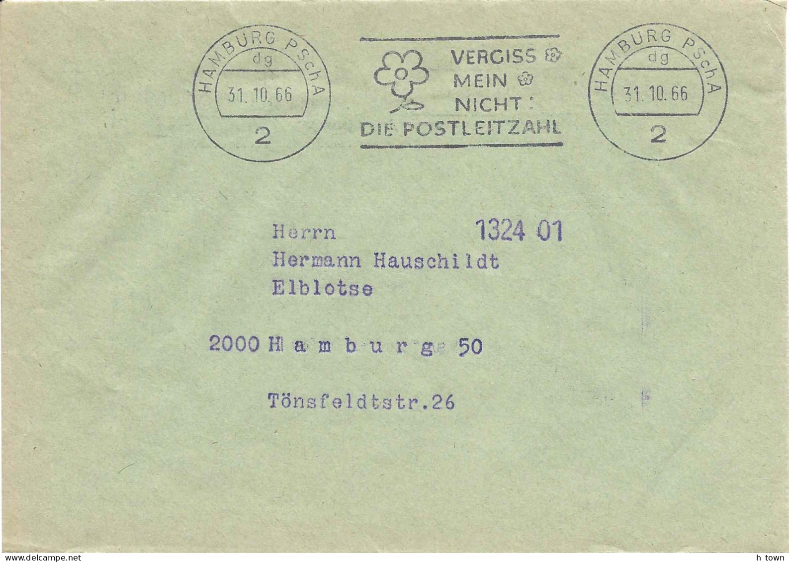 414  Miel, Abeille: Env. Port Payé D'Allemagne, 1966 - Bee, Honey: Postal Cheque Cover With Advertising. Apiculture - Honingbijen