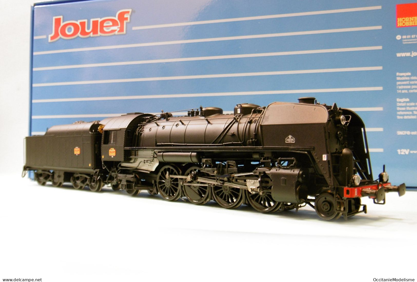 Jouef - Locomotive Vapeur 141 R 484 Charbon Noir Hausbergen DCC Sound ép. III Réf. HJ2431S HO 1/87 - Loks