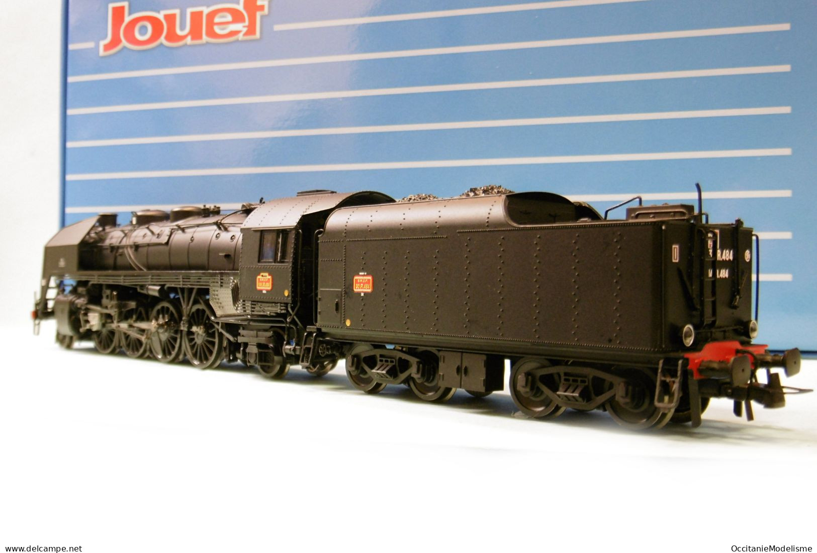 Jouef - Locomotive Vapeur 141 R 484 Charbon Noir Hausbergen DCC Sound ép. III Réf. HJ2431S HO 1/87 - Locomotoras