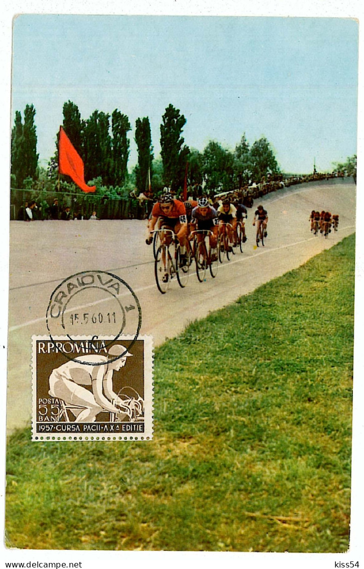 MAX 29 - 1015 CYCLING, Romania - Maximum Card - 1960 - Cyclisme