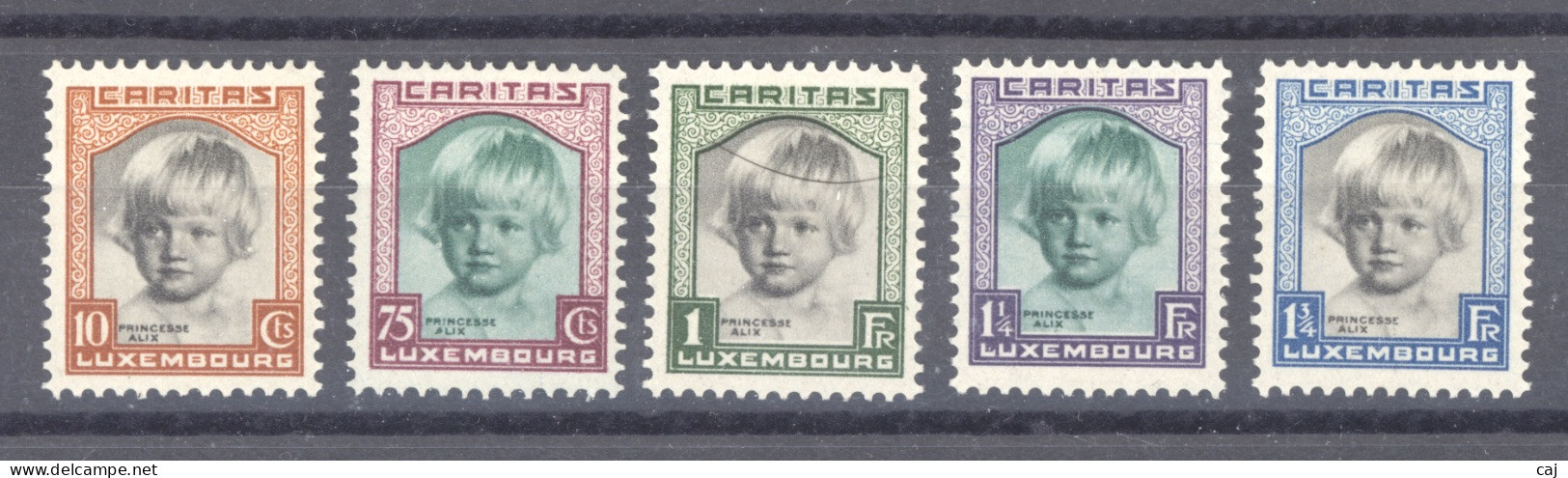 Luxembourg  :  Mi  240-44  * - Unused Stamps