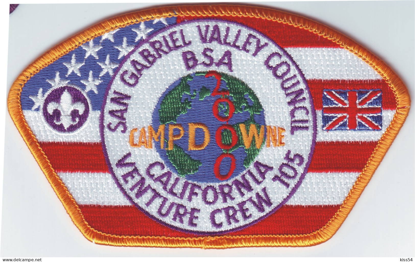 B 27 - 94 USA Scout Badge - Calfornia, San Gabriel Valley Council  - 2000 - Scoutisme