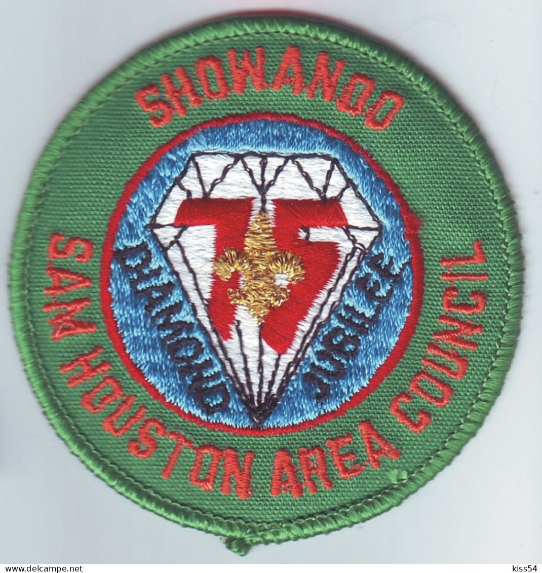 B 27 - 32 USA Scout Badge - Sam Huston Area Council - Scouting