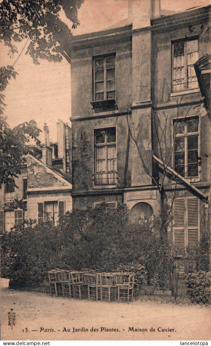 75 - PARIS JARDIN DES PLANTES / MAISON DE CUVIER - Parques, Jardines