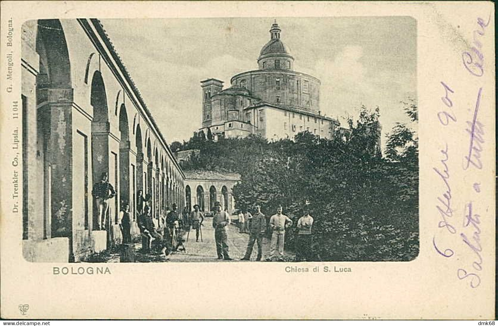 BOLOGNA - CHIESA DI S. LUCIA - EDIZIONE TRENKLER CO. - SPEDITA 1901 (20527) - Bologna