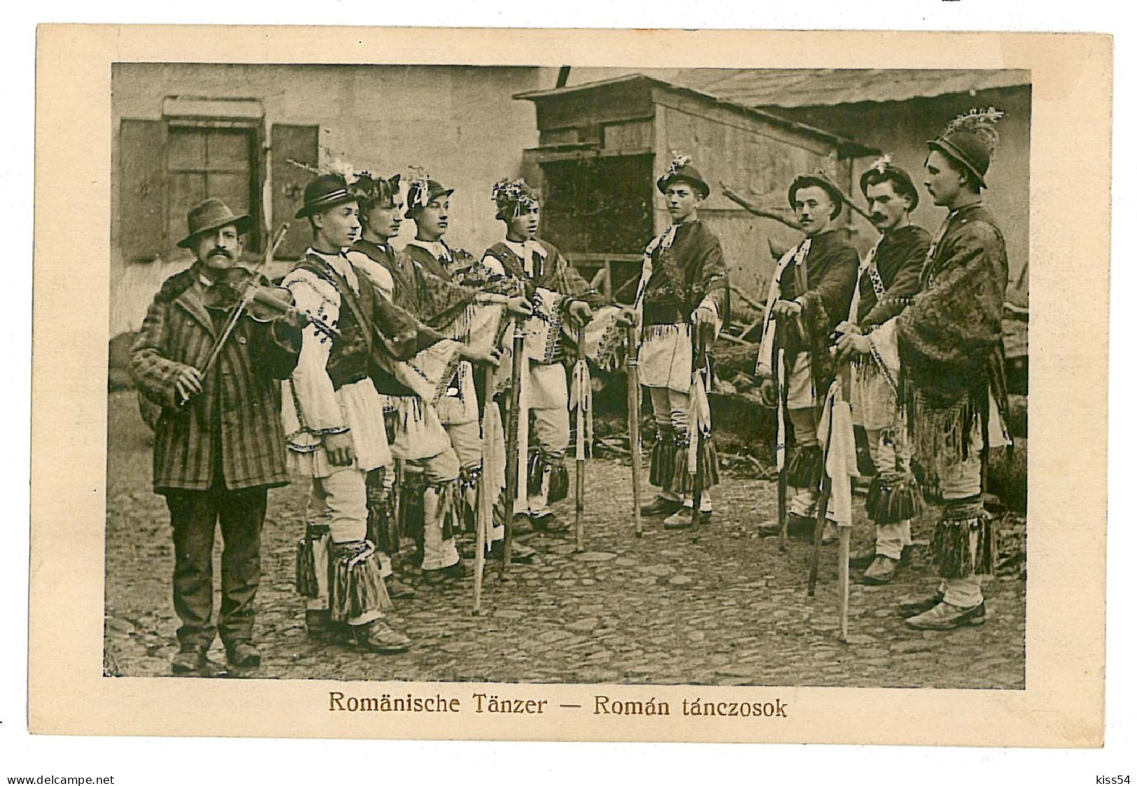 RO 39 - 273 Sibiu, Dances With Calusari, Romania - Old Postcard - Unused - 1917 - Rumänien