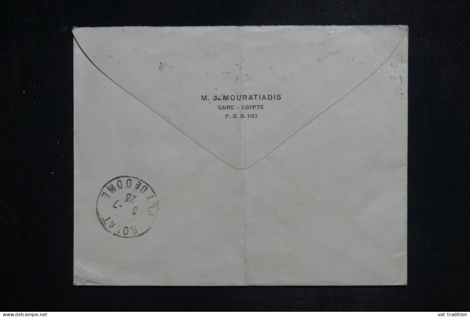 EGYPTE - Enveloppe Commerciale Du Caire Pour Le Majestic Palace De Royat Les Bains En 1923  - L 151037 - Lettres & Documents