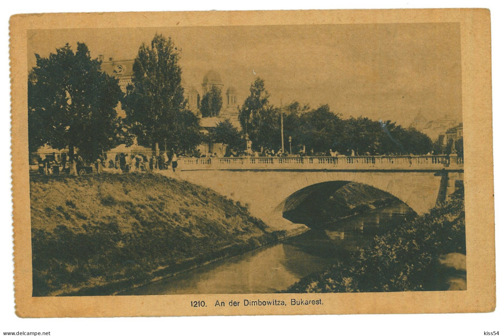 RO 39 - 20041 BUCURESTI, Cheiul Dambovitei, Romania - Old Postcard, CENSOR - Used - 1918 - Rumänien