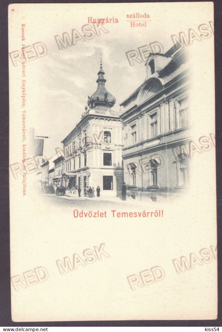 RO 39 - 22877 TIMISOARA, Hotel, Litho, Romania - Old Postcard - Unused - Rumänien