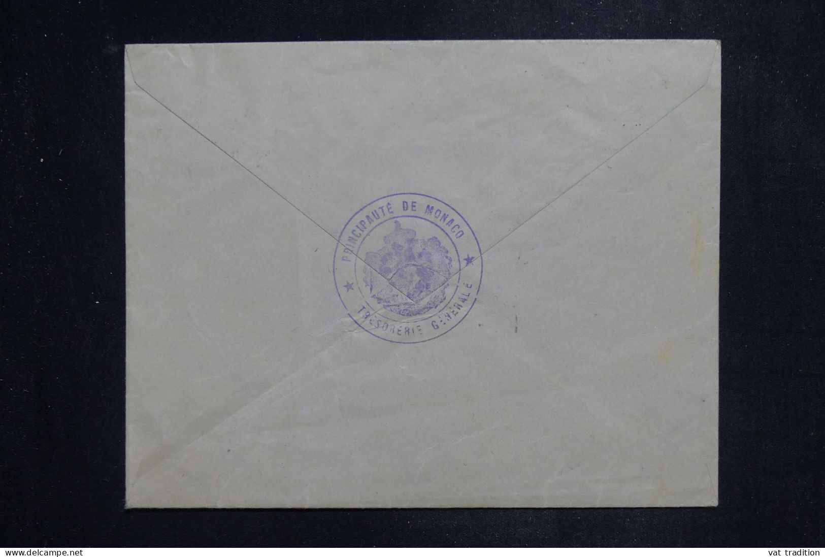 MONACO - Enveloppe De La Trésorerie Générale Pour Nice En 1927  - L 151038 - Storia Postale