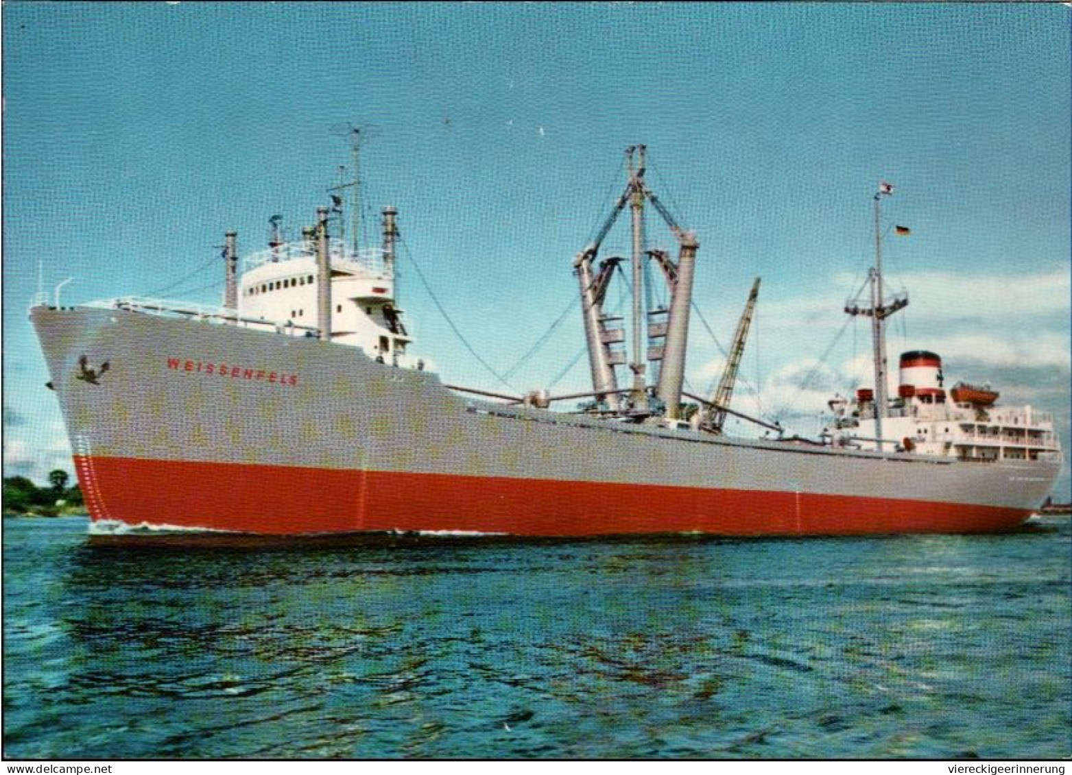 ! Ansichtskarte Ship, DDSG Hansa Bremen, Schiff MS Weissenfels, Frachter - Comercio