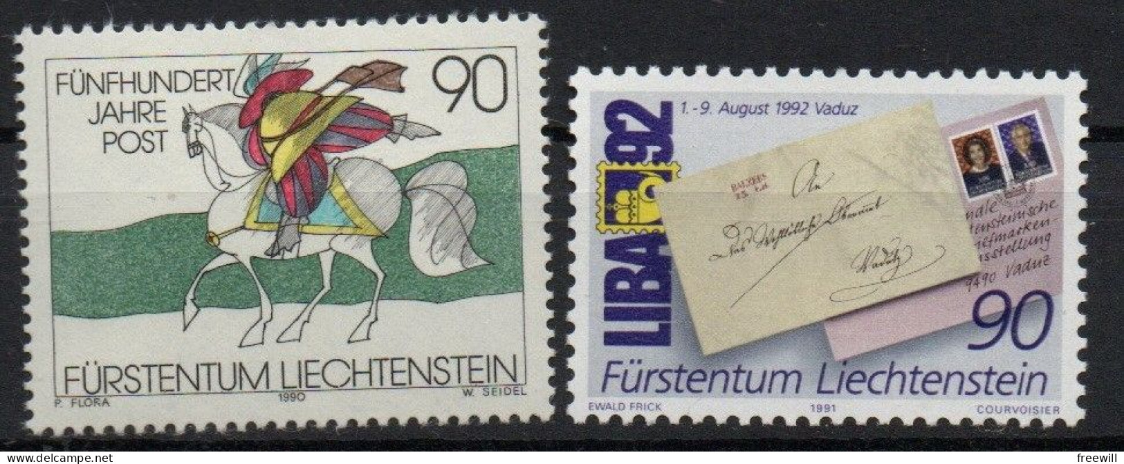 Liechtenstein 1991Mixed Issue  Xxx - Unused Stamps