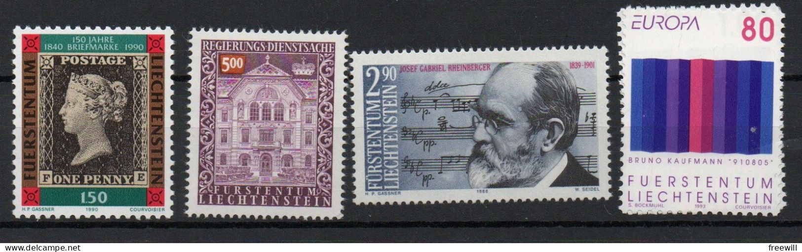 Liechtenstein 1991Mixed Issue  Xxx - Unused Stamps