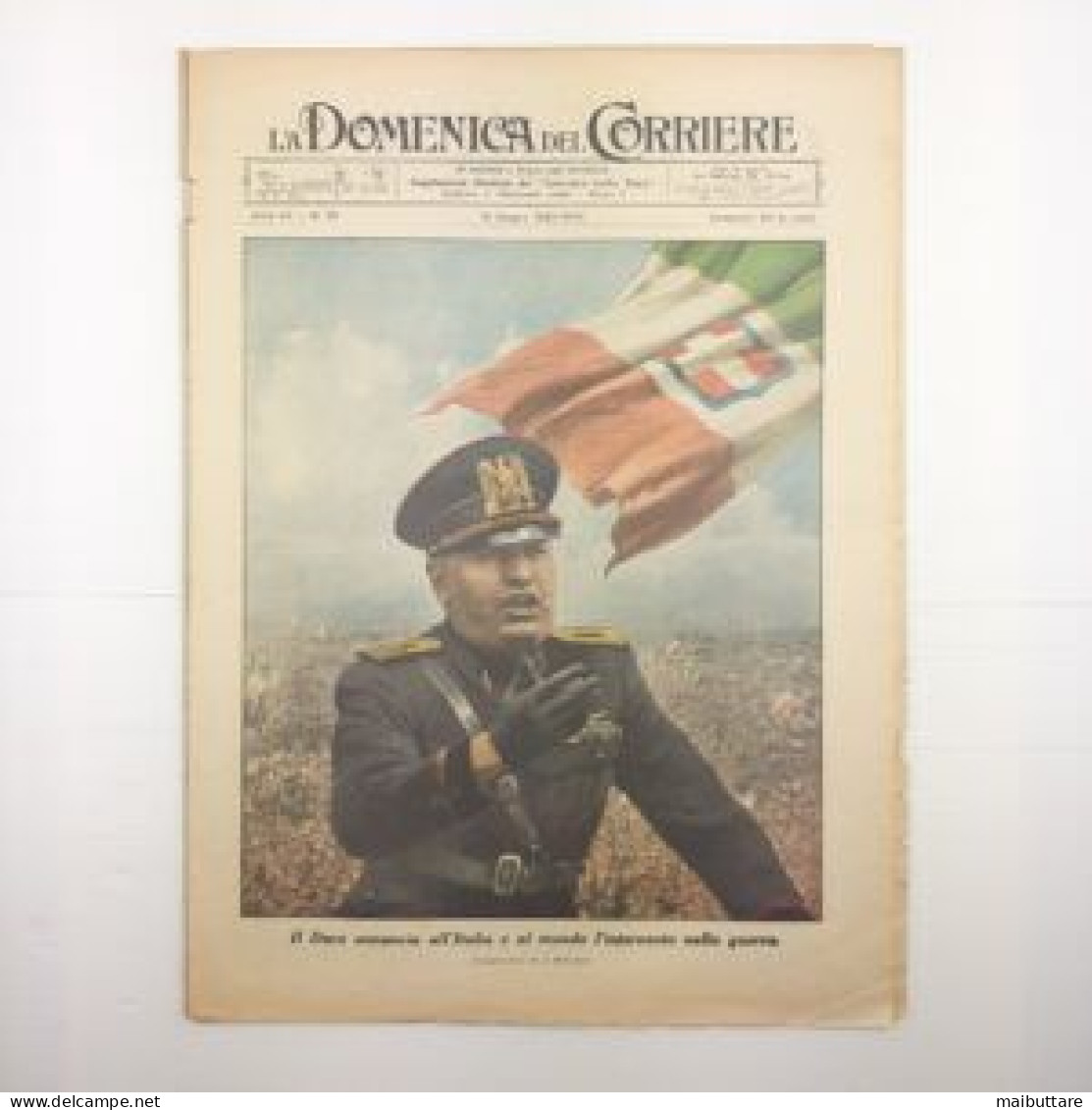 La Domenica Del Corriere Anno 42 - N.25 - 16 Giugno 1940  – XVIII - Collections