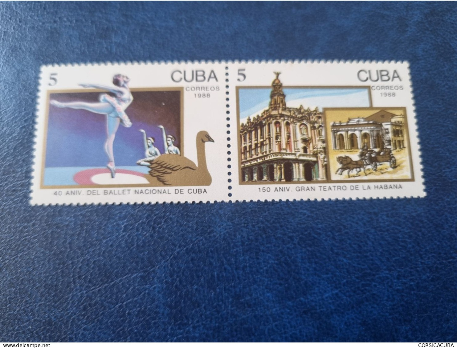 CUBA  NEUF  1988   BALLET  NACIONAL  Y  GRAN  TEATRO  //  PARFAIT  ETAT  //  1er  CHOIX  // - Unused Stamps