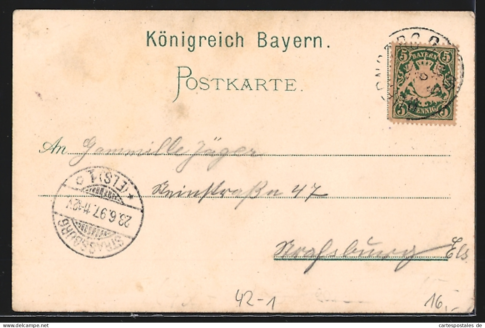 Lithographie Nürnberg, XII. Deutsches Bundesschiessen 1897, Ortsansicht, Schütze Mit Einer Jungen Dame  - Chasse