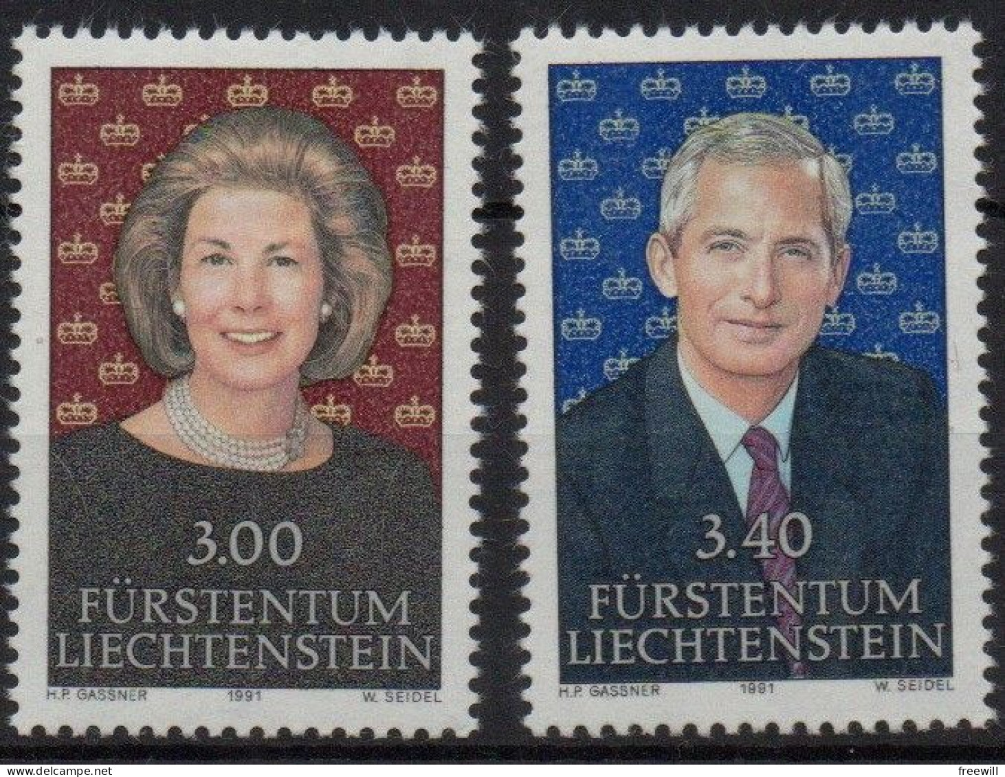 Liechtenstein 1991 Famille Princière MNH - Unused Stamps