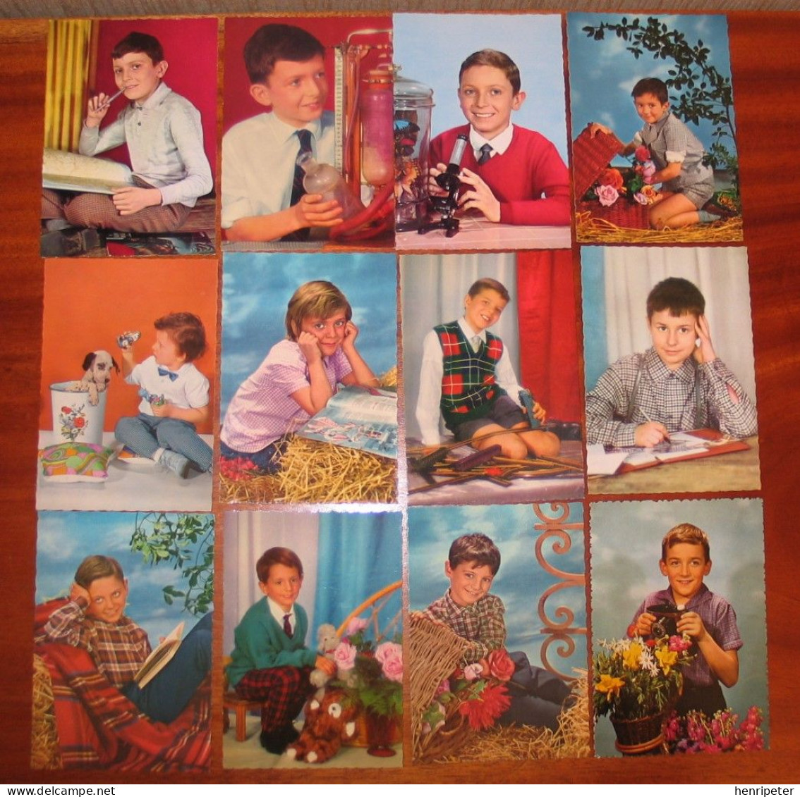 Lot De 12 Cartes Postales Neuves Et Différentes Des Années 1960 - Portraits De Garçons - Abbildungen