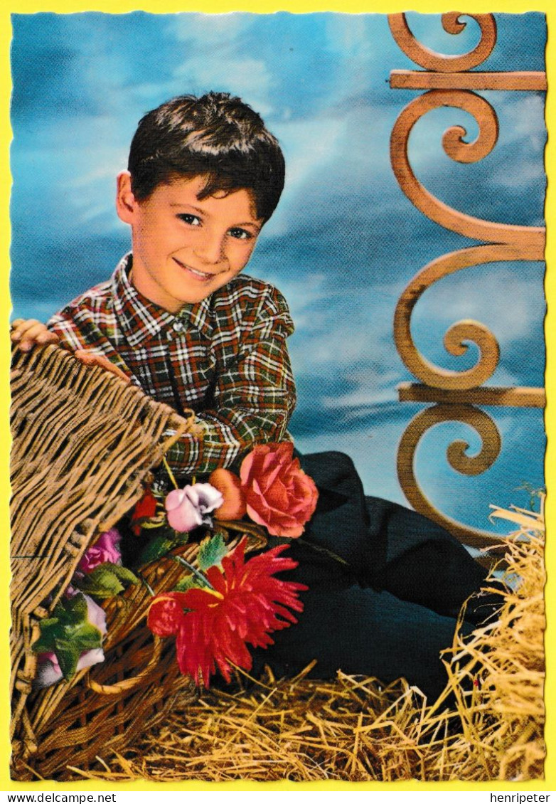 Lot de 12 cartes postales neuves et différentes des années 1960 - Portraits de garçons