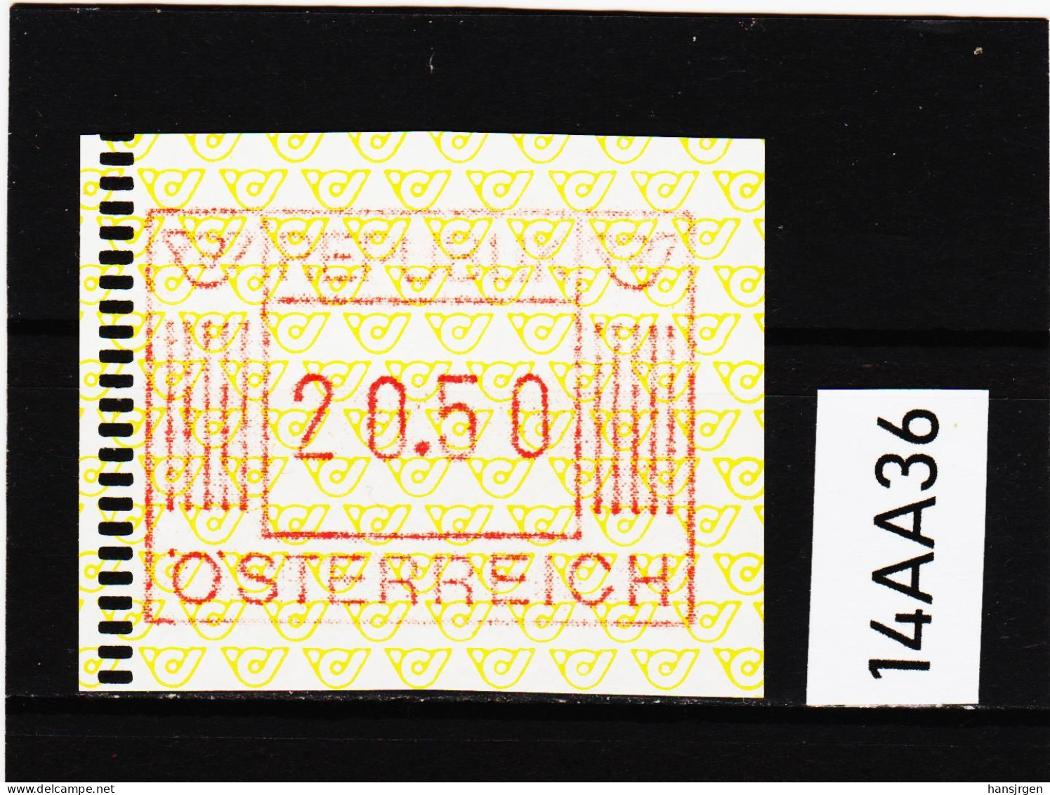 14AA/36  ÖSTERREICH 1983 AUTOMATENMARKEN 1. AUSGABE  20,50 SCHILLING   ** Postfrisch - Machine Labels [ATM]