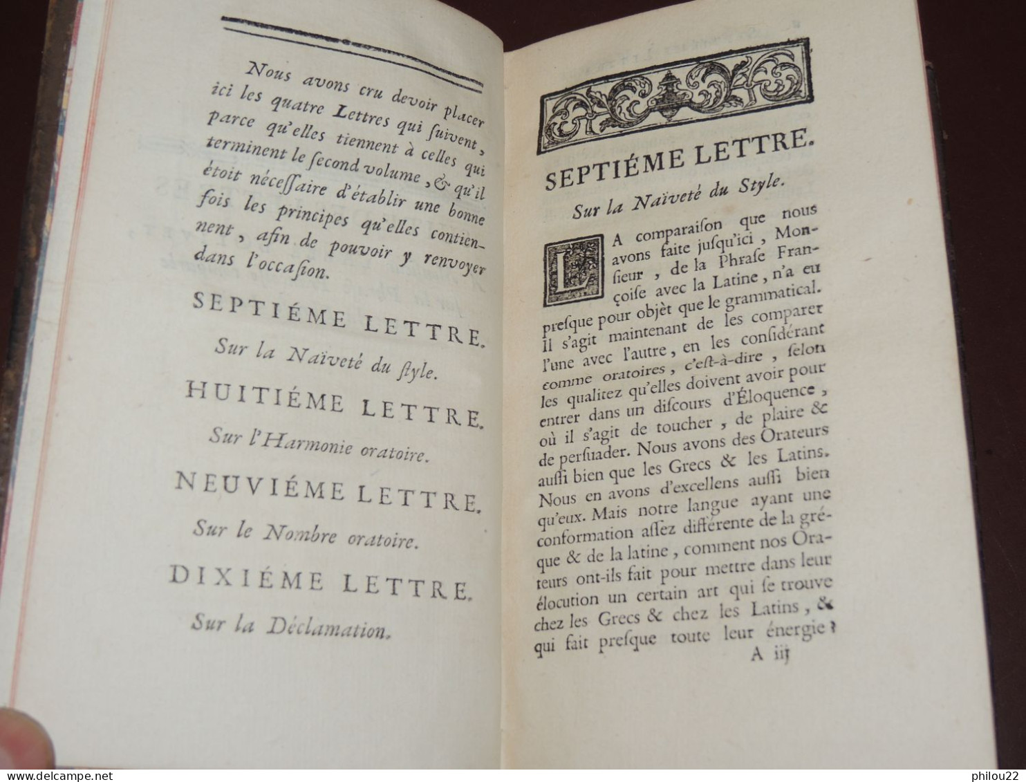 Abbé Ch. BATTEUX - Cours de belles-lettres distribué par exercices - 3 vol. 1747