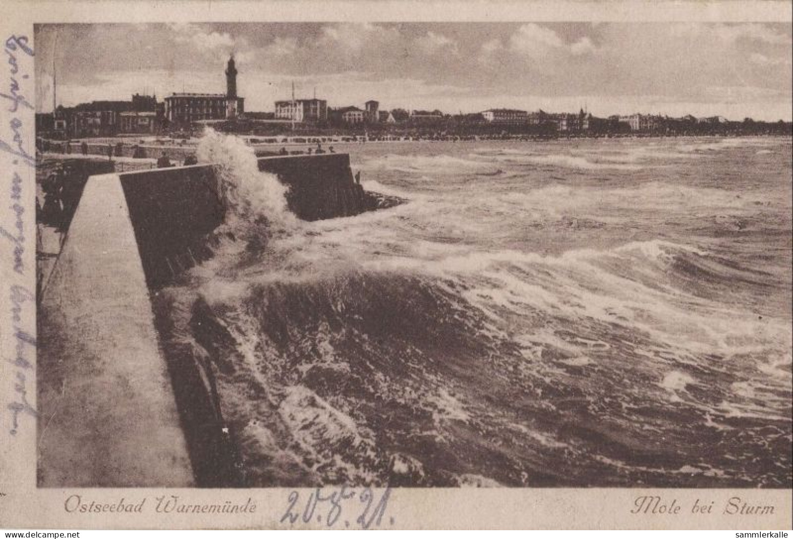 127144 - Rostock-Warnemünde - Mole Der Sturm - Rostock