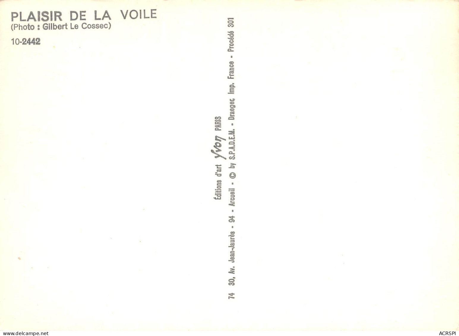 VOILIER Dériveur 505  Bretagne  43 (scan Recto Verso)ME2647VIC - Velieri