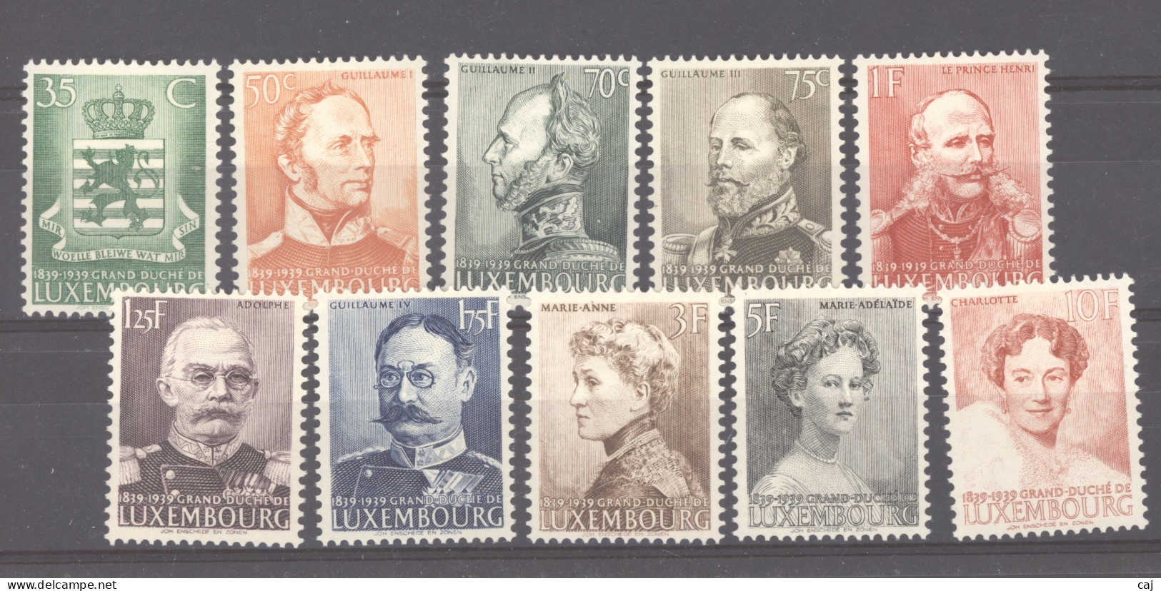 Luxembourg  :  Mi  321-30  * - Unused Stamps