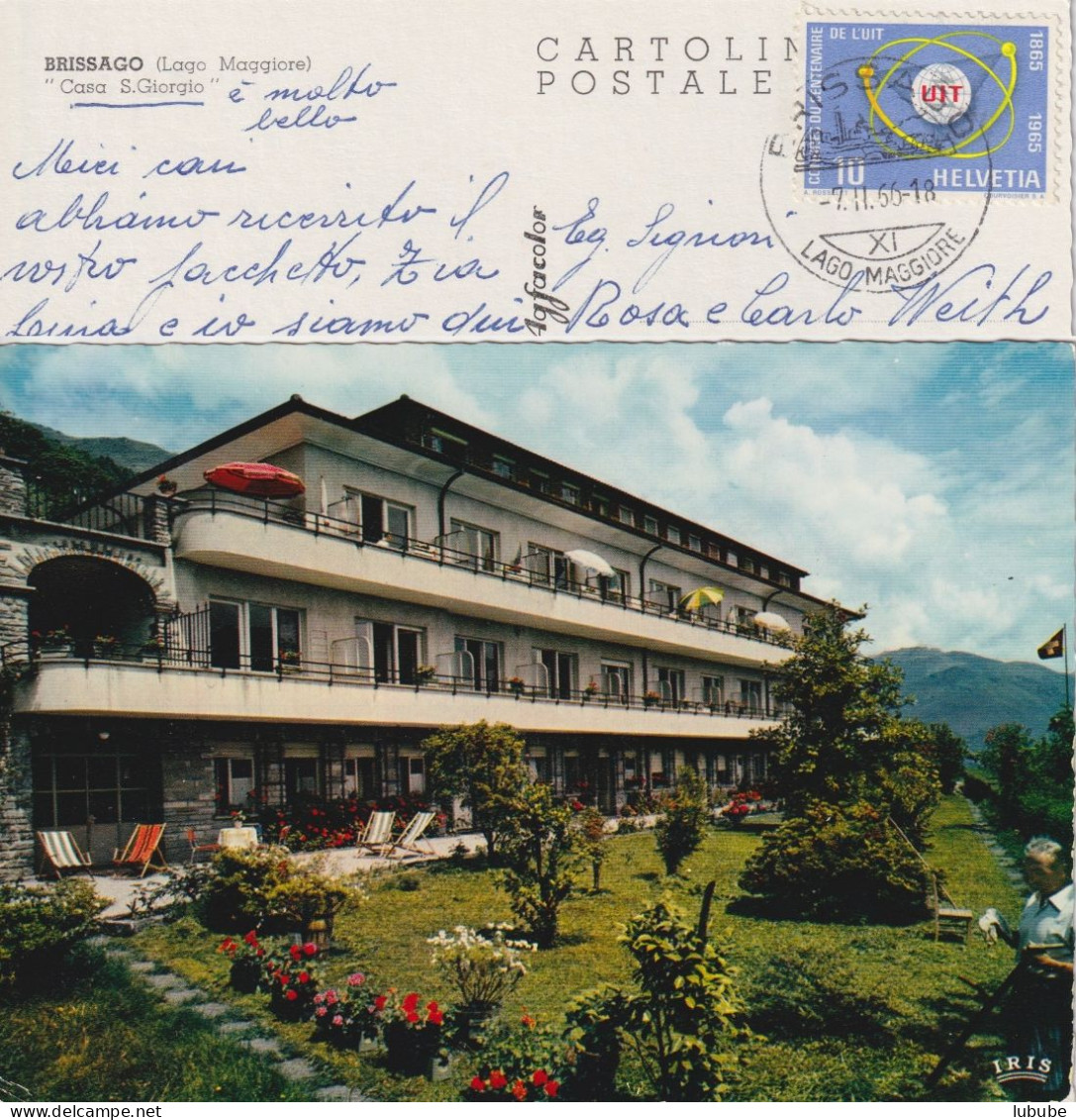 Brissago - Casa S.Giorgio  (Werbedatumstempel)        1966 - Brissago