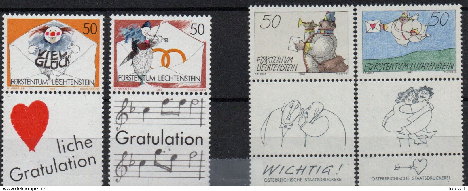 Liechtenstein 1993 Divers , Mixed Issue XXX - Unused Stamps