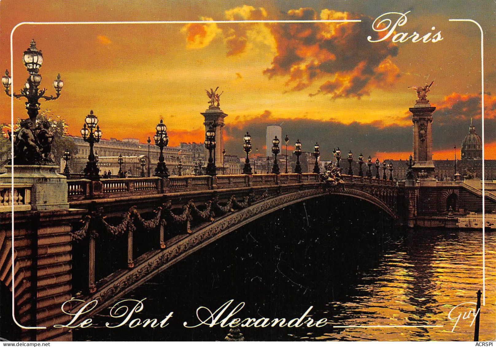 PARIS Le Pont AlexandreIII  34 (scan Recto Verso)ME2676TER - Other Monuments