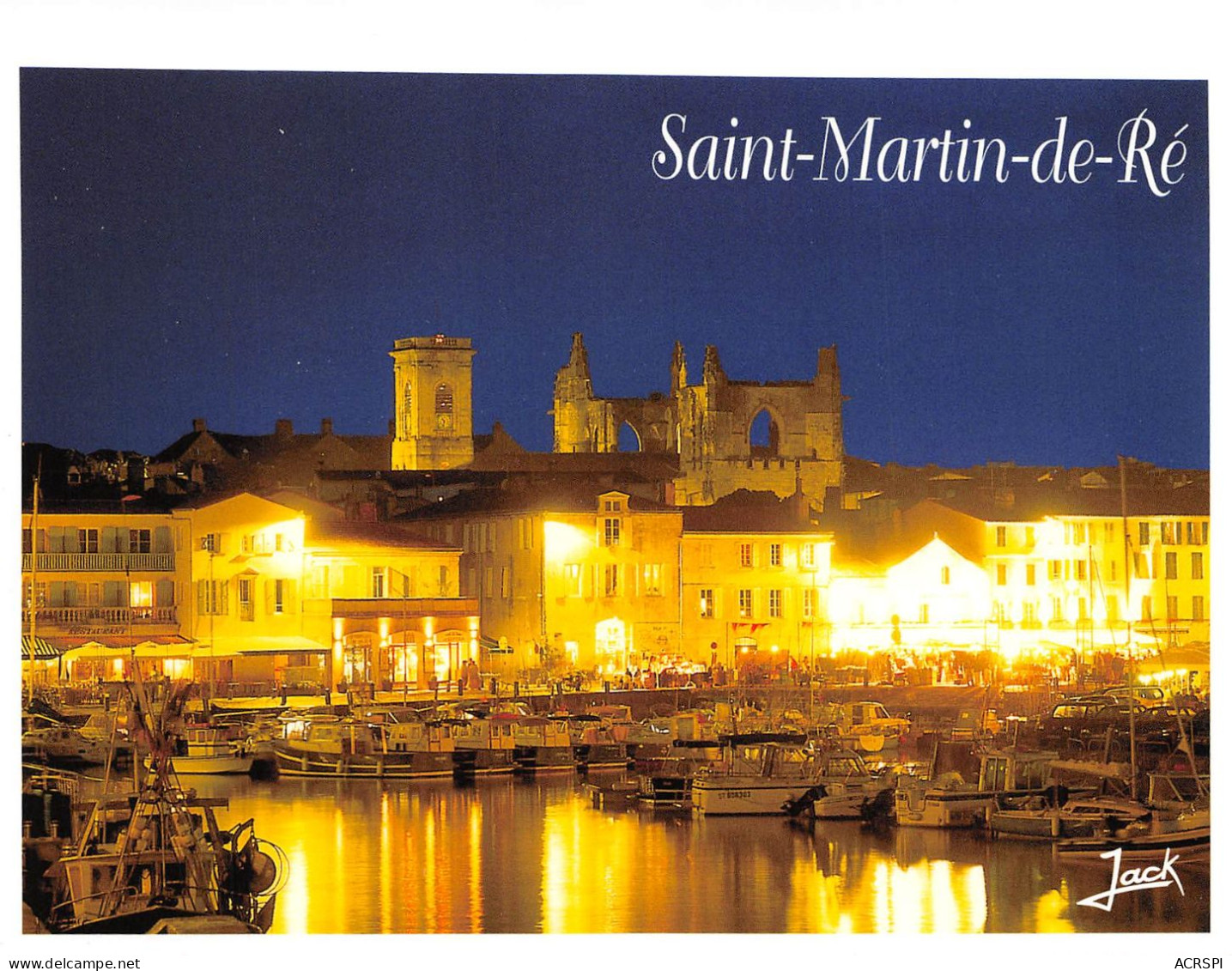 SAINT MARTIN DE Ré  Le Port La Nuit 12 (scan Recto Verso)ME2674UND - Saint-Martin-de-Ré
