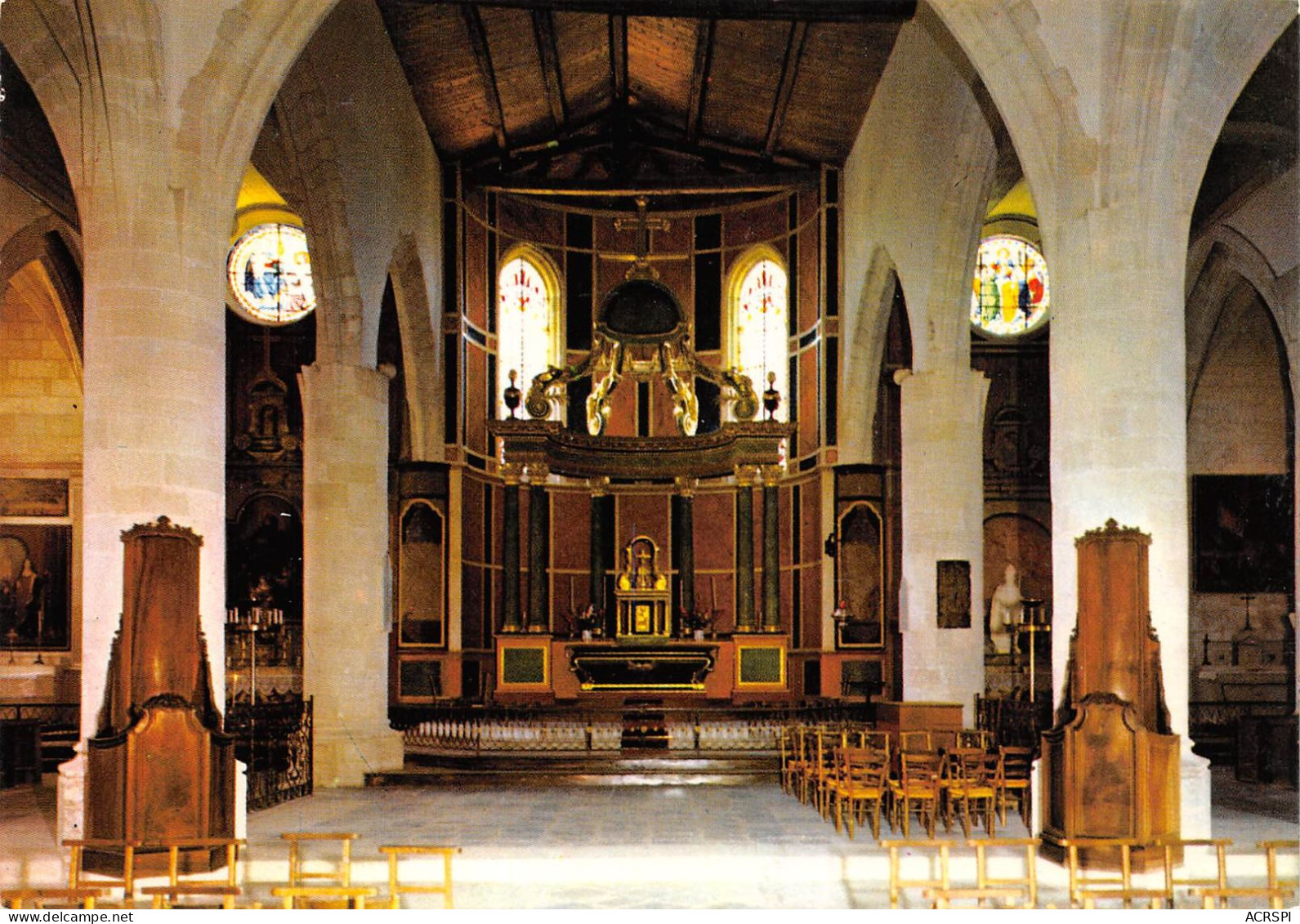 SAINT MARTIN DE Ré  Intérieur De L'église  5 (scan Recto Verso)ME2674UND - Saint-Martin-de-Ré