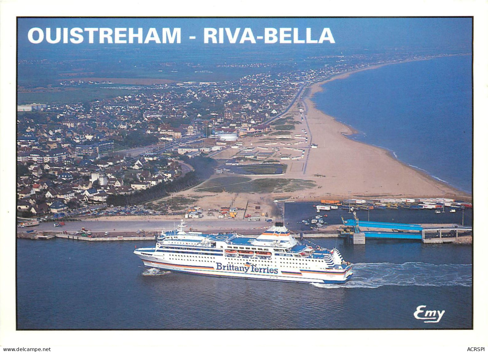 OUISTREHAM RIVA BELLA Vue Generale Aerienne 28(scan Recto Verso)ME2672 - Ouistreham