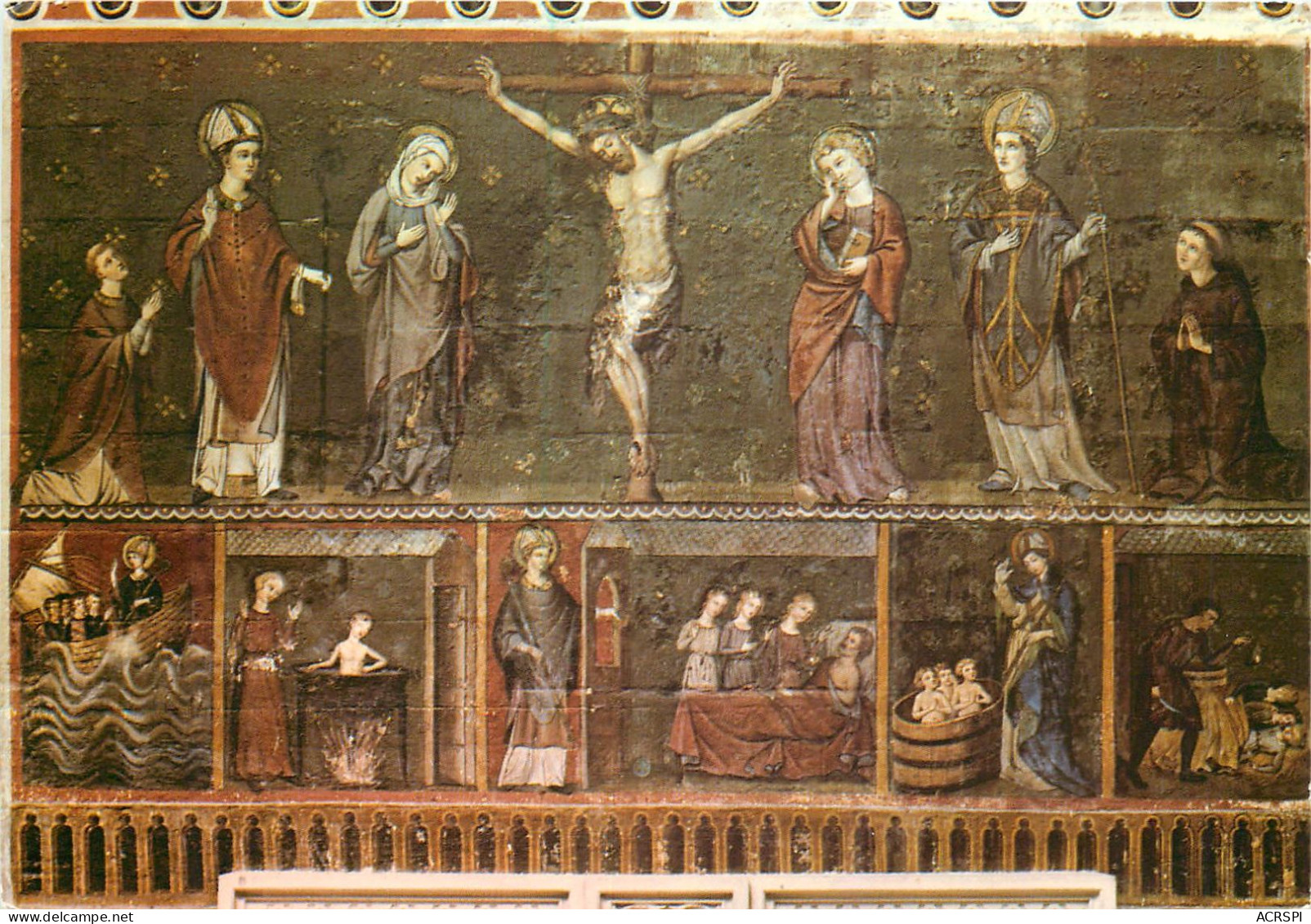 BAYEUX CATHEDRALE Crucifixion Et Legende De Saint Nicolas 5 (scan Recto Verso)ME2689 - Bayeux