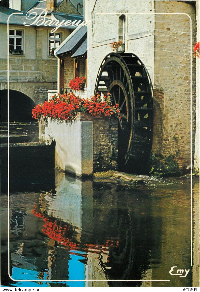 BAYEUX La Vieille Roue De Moulin Sur Les Bords De L Aure 16(scan Recto Verso)ME2682 - Bayeux