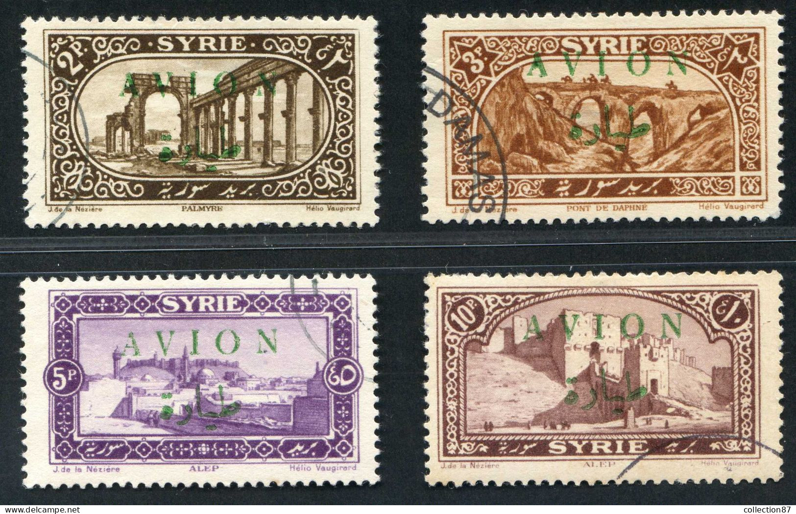 REF 086 > SYRIE < PA N° 26 à 29 Ø < Oblitéré < Ø Used > Poste Aérienne - Aéro - Air Mail - Posta Aerea