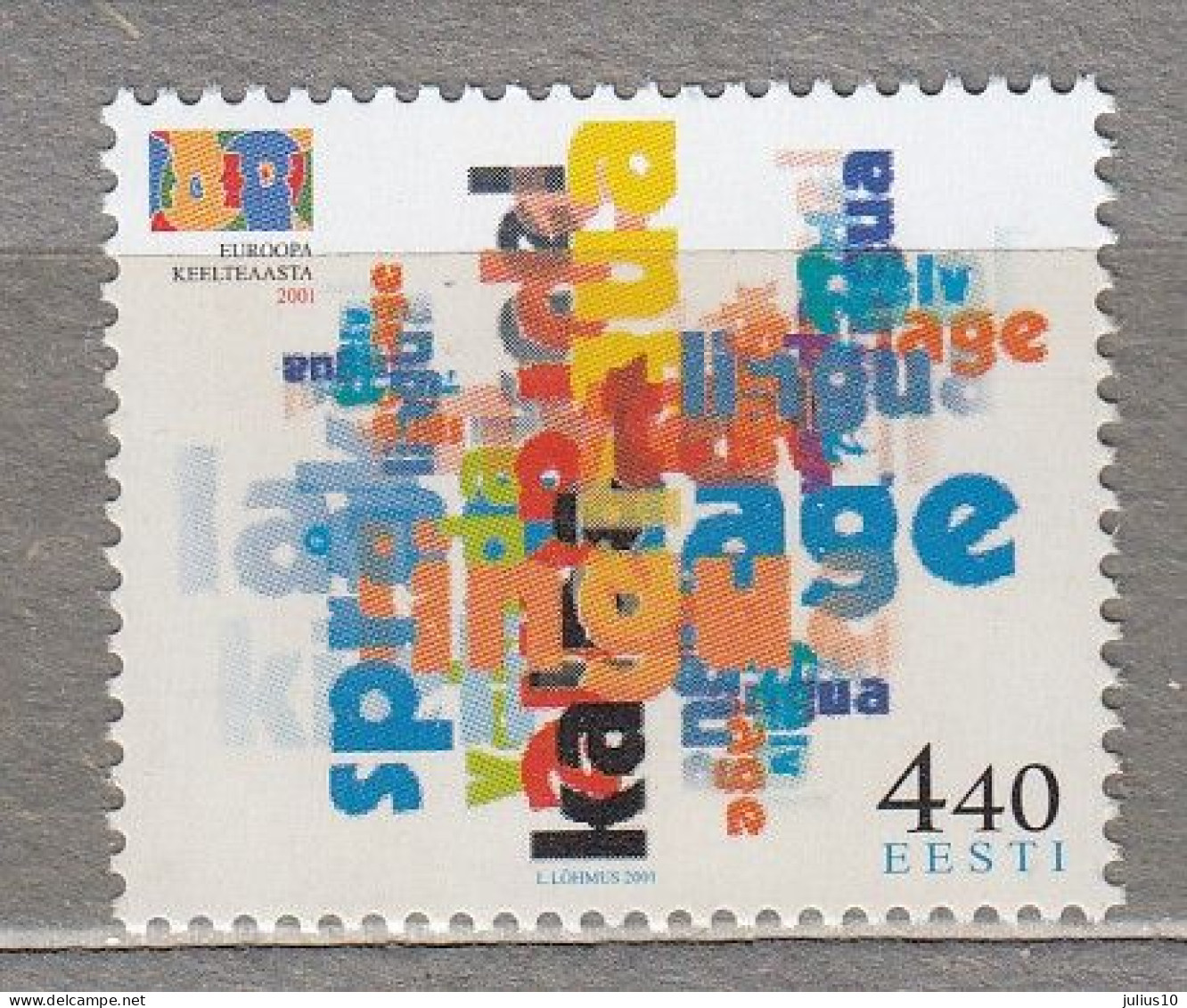 ESTONIA 2001 Europe Language Year MNH(**) Mi 396 # Est345 - Estonie