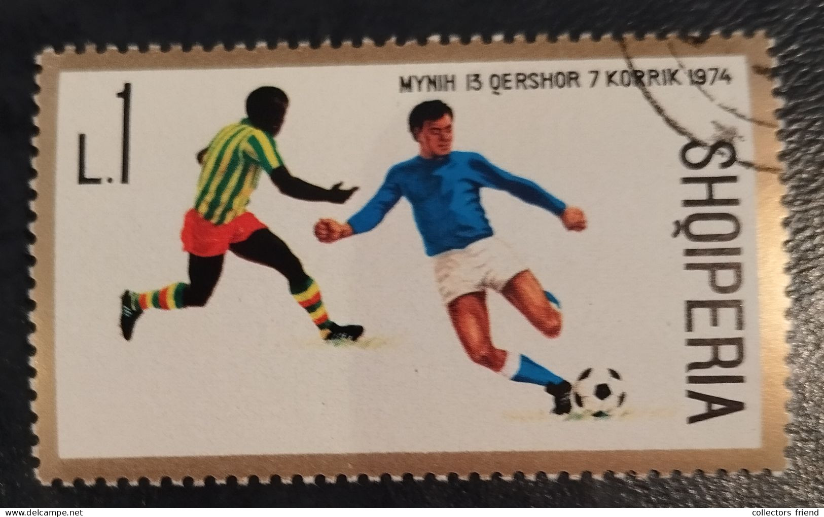 ALBANIA Albanien - 1974 - FOOTBALL FUSSBALL SOCCER  - Used - Other & Unclassified