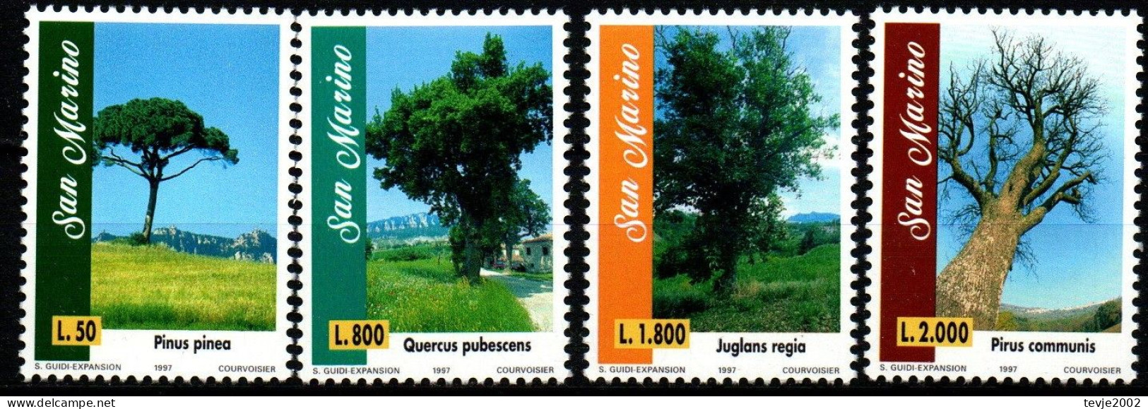 San Marino 1997 - Mi.Nr. 1727 - 1730 - Postfrisch MNH - Bäume Trees - Bäume