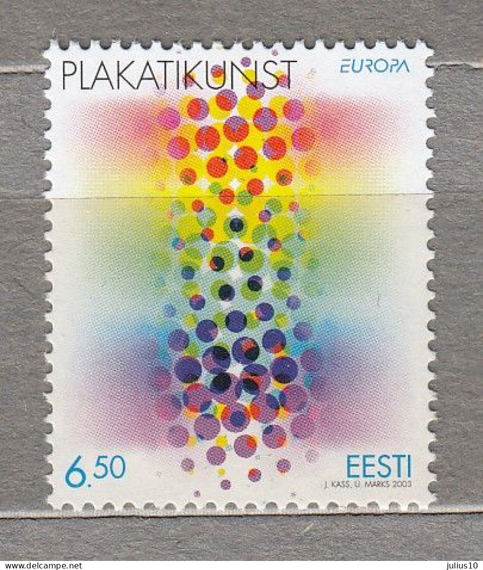 ESTONIA 2003 Europa CEPT Placate MNH(**) Mi 463 # Est349 - Estonie