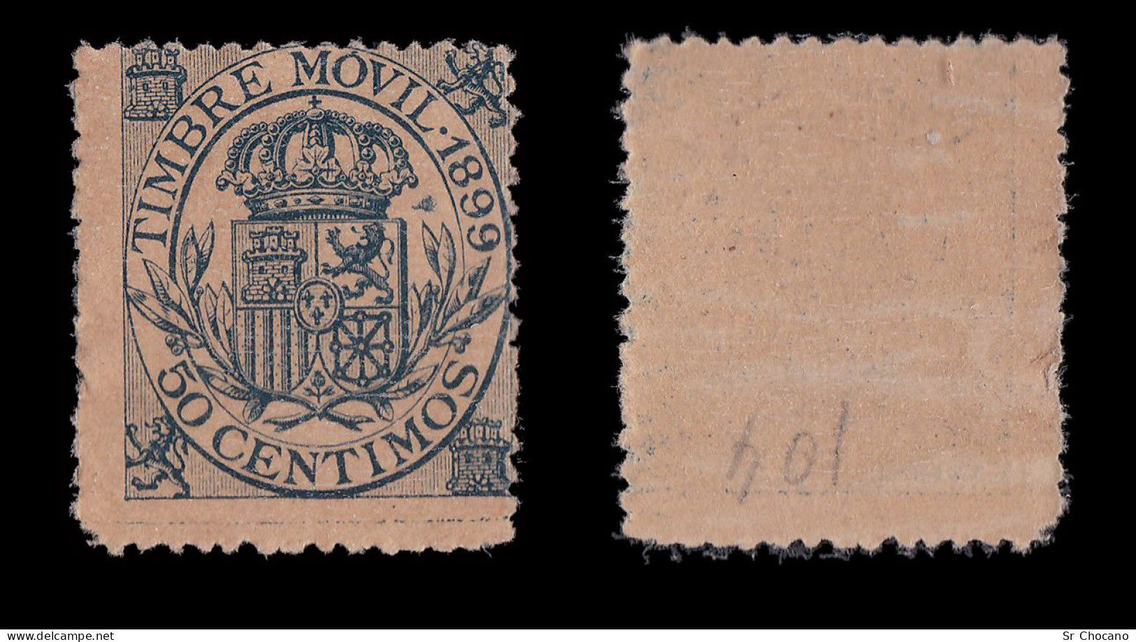 Fiscal.1899.Timbre Movil.Lote 3.MNG.Galvez 101-102-104e - Fiscales