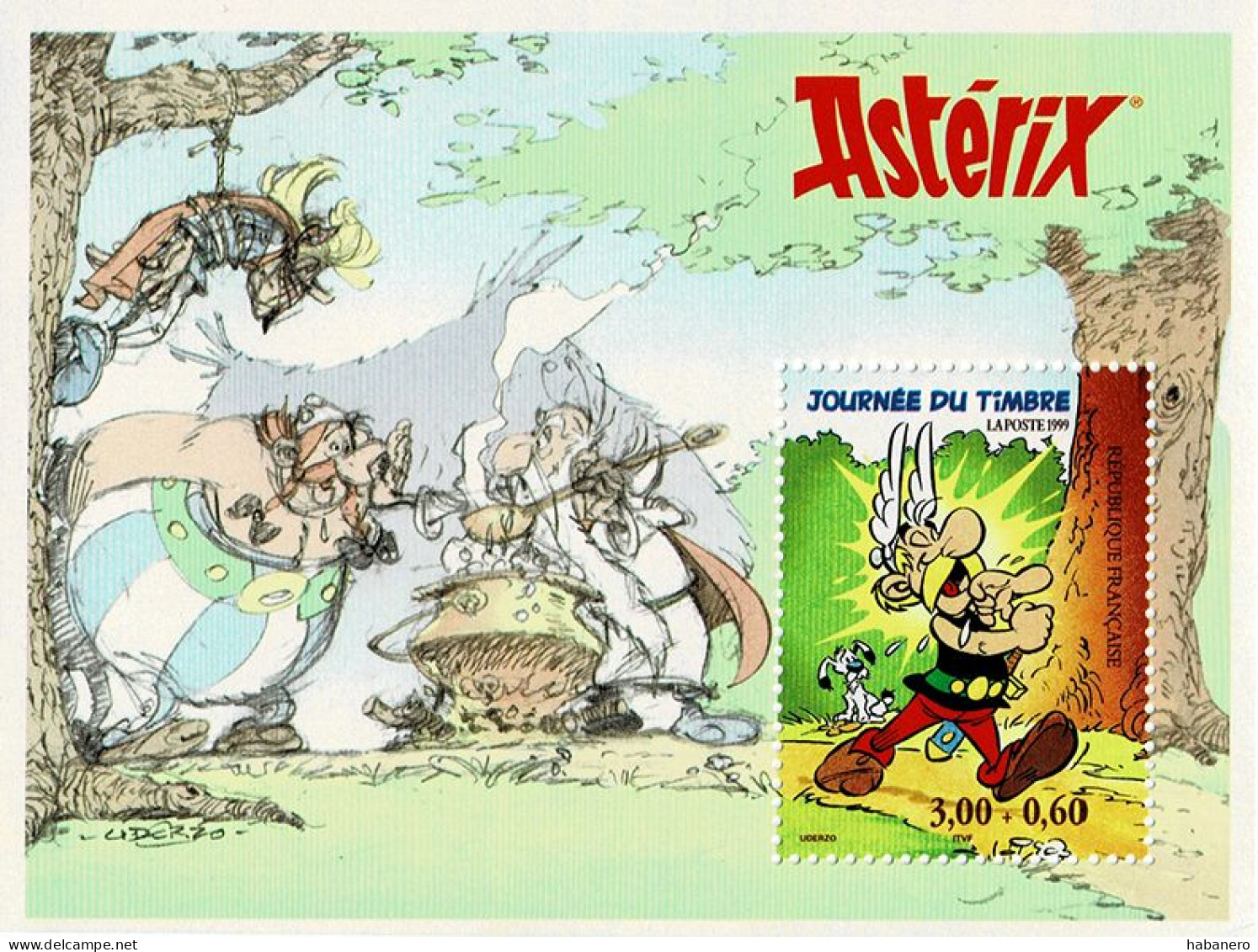 FRANCE 1999 Mi BL 19 ASTRIX CARTOON MINT MINIATURE SHEET ** - Unused Stamps