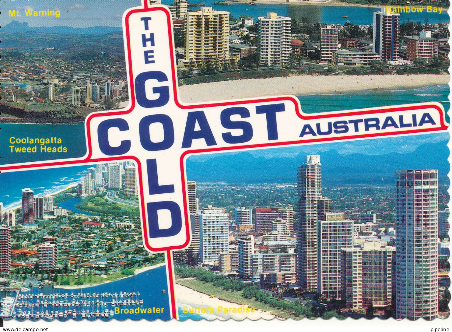 Australia Postcard Sent To Denmark 1988 The Gold Coast - Gold Coast