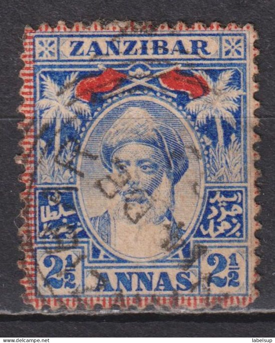 Timbre Oblitéré  De Zanzibar De 1899 YT 57 MI 55 - Zanzibar (...-1963)