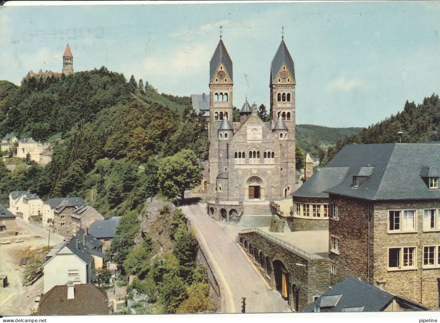 Luxembourg Postcard Sent To Denmark 16-7-1972 Clervaux - Clervaux